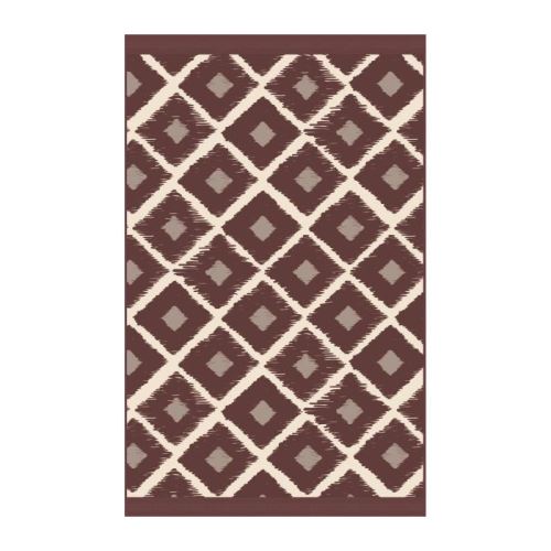 WARRI Tapis 100% vinyle - 49,5 x 80 cm - Epaisseur 1,5 mm - Rouge bordeaux
