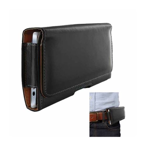 Housse Etui Accroche Ceinture Noir pour Samsung Galaxy Xcover 4