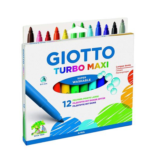 Giotto 0764 00 Turbo Maxi feutres, différents