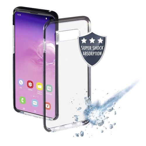 Hama Prime Line Protector - Achterzijde behuizing voor mobiele telefoon - thermoplastic polyurethaan (TPU) - zwart, transparant - voor Samsung Galaxy S10