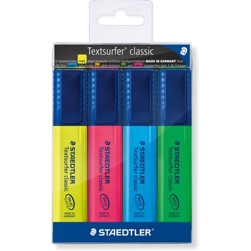 STAEDTLER Surligneur 'Textsurfer Classic', &eacute;tui de 4