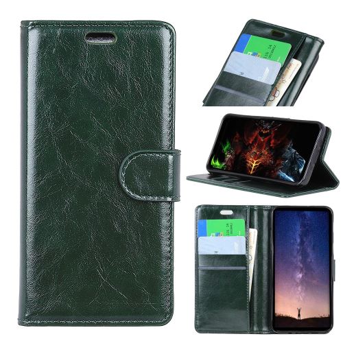 Etui en PU magnétique avec support vert pour votre Samsung Galaxy S10