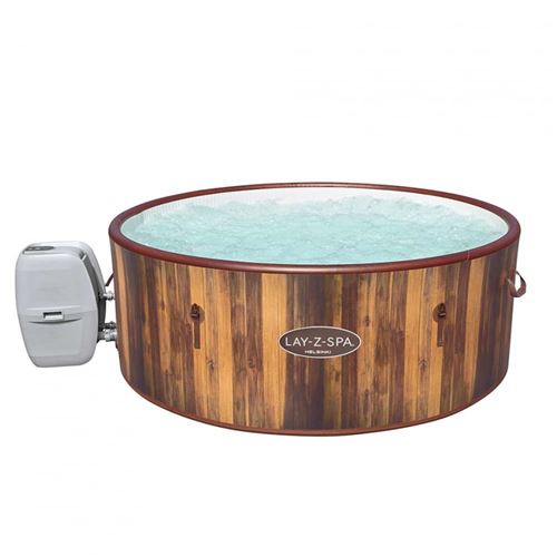 Spa gonflable Bestway - Rond - Lay-Z-Spa Helsinki Airjet - Effet bois - 5/7 Places