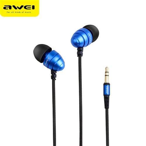 awei es - q2 3,5 mm plug stéréo musique écouteurs, casques