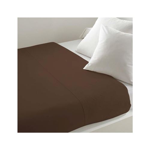 Drap plat uni 260x300 cm ZZZ chocolat