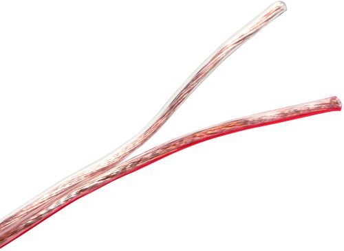 'LogiLink ca1084 Enceinte pour Vos HiFi, 2 x 2,50 mm Section, câble 25 m Transparent
