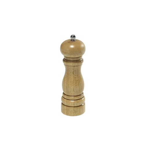 Moulin à poivre en bois massif clair - H 16,5 cm