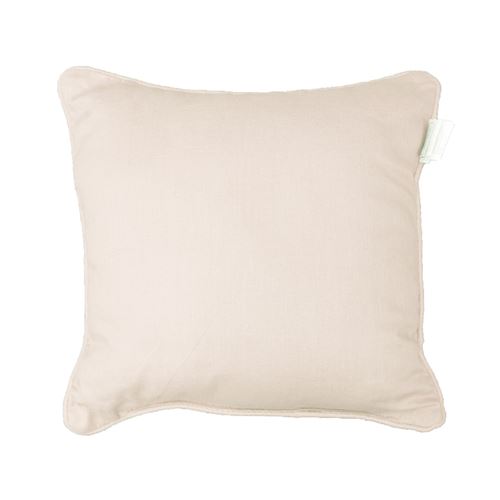 Housse de coussin +encart 40 x 40 cm coton uni panama Naturel