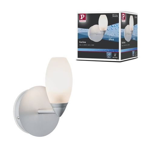 Applique salle de bain CARINA chrome 28W Gris Paulmann