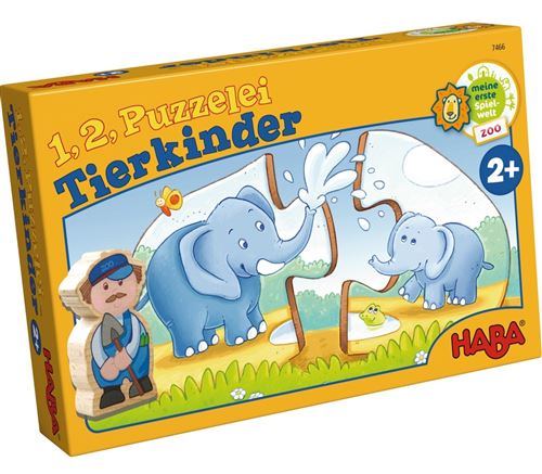 Haba puzzles de forme animaux enfants 21-pièces