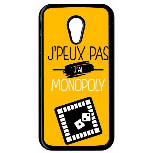 Coque j peux pas j ai monopoly 10 compatible motorola moto g2 transparent