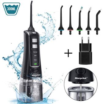 Hydropulseur Jet Dentaire Portable Rechargeable 300ml Morpilot 3 Mode 5 Busettes Irrigateur Electrique Certification Fda Hydropulseur Achat Prix Fnac