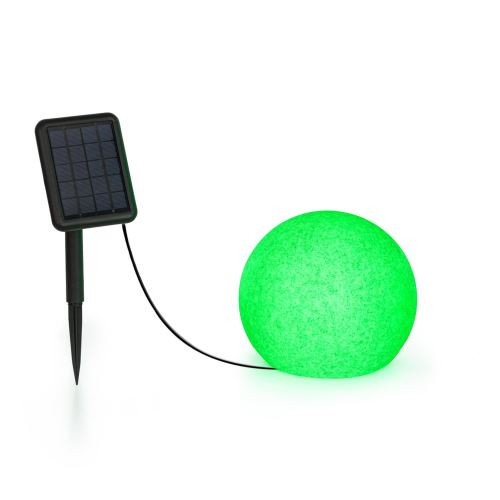 Blumfeldt Shinestone Solar 20 - Lampe Ø 20cm pour jardin & terrasse - Panneau solaire - 16 couleurs