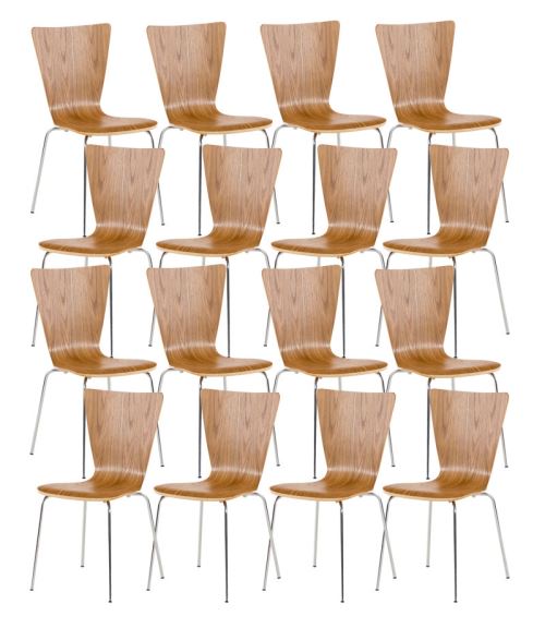 Lot de 16 chaises Aaron , Chêne