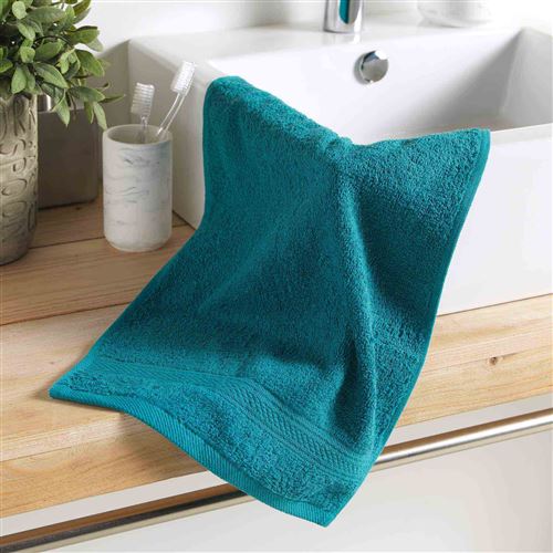 Serviette invite 30 x 50 cm eponge 500 grammes Emeraude
