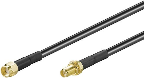 MicroConnect WLAN Extension Cable - rallonge de câble d'antenne - 1 m - noir