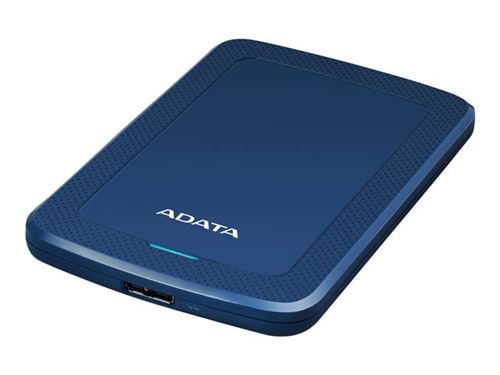 ADATA HV300 - Disque dur - 2 To - externe (portable) - USB 3.1 - AES 256 bits - bleu