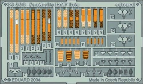 Seatbelts Raf Late - 1:32e - Eduard Accessories