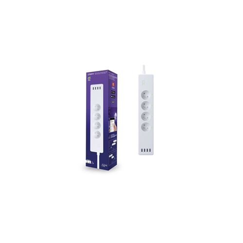 Multiprise Connectee Logicom Home Strippy 4 + 4usb