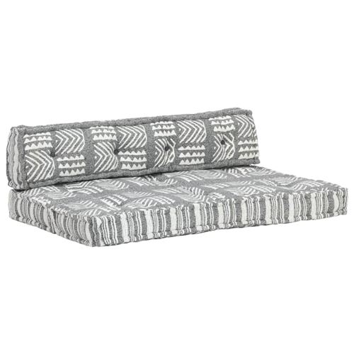 Chunhe Coussin de canapé palette Gris Tissu Patchwork AB287718