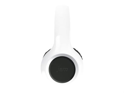JAM Transit Lite - Koptelefoon - op oor - Bluetooth - draadloos, met bekabeling - 3,5 mm-stekker - wit
