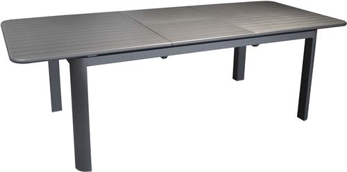 Proloisirs - Table en aluminium avec allonge Eos 180-240 cm graphite