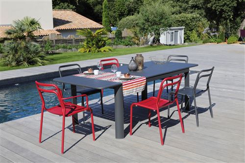 Proloisirs Table En Aluminium Avec Allonge Eos 180 240 Cm