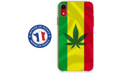 Coque souple pour Apple iPhone XR avec impression Motifs rasta