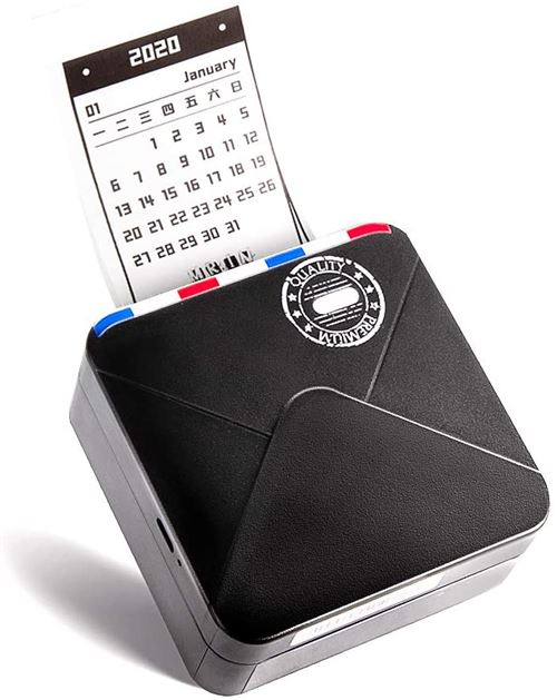 Phomemo M03 Imprimante Portable - Imprimante Photo Thermique, Impression  Instantanée Noir et Blanc 80 mm, Compatible avec Téléphone et Tablette,  pour