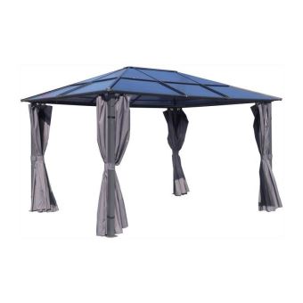 Tonnelle De Jardin 3x4 M Alutube En Polycarbonate Avec