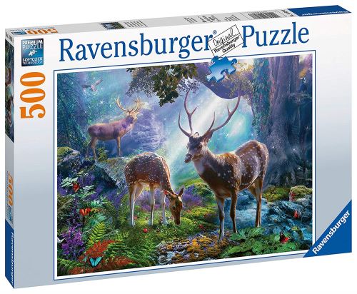 Puzzle 500 pièces Ravensburger Cerfs dans la forêt