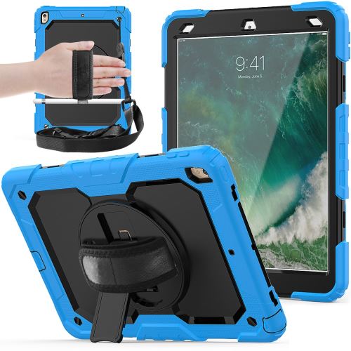 Générique Bleu Coque Tablette Avec Sangle Pour Apple Ipad Air (2019) - 10,5 Pouces - Image 2