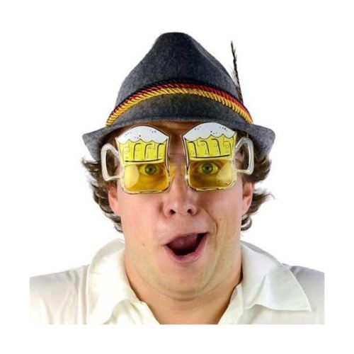 Lunettes de déguisement en forme de chope de bière - Accessoire carnaval soirée à theme déguisée humour