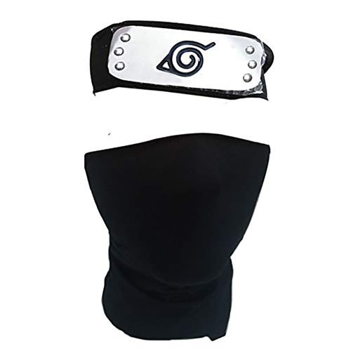 2€ sur Set de 2 pièces Bandeau masque Ninja Naruto Shippuden Hatake Kakashi  - Accessoire de déguisement - Achat & prix