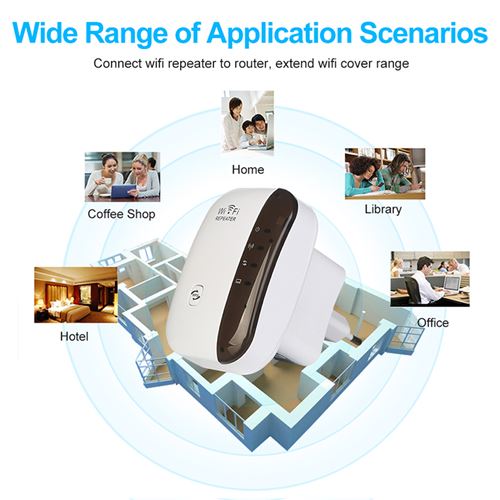 WEIRAY® Amplificateur WiFi Repeteur Booster de signal sans fil
