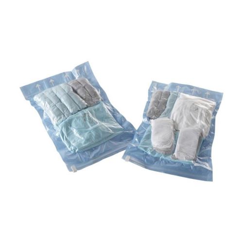 Lot de 2 sacs de rangement sous vide Compactor Taille S Bleu