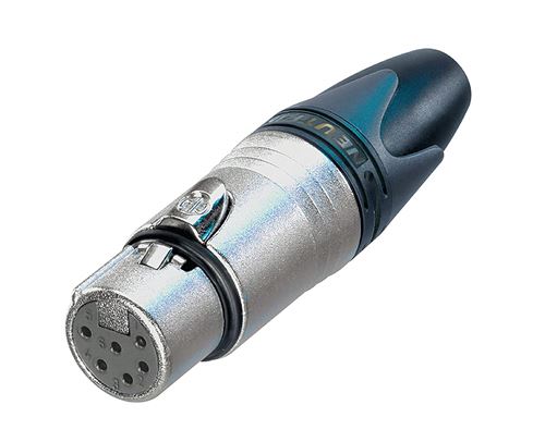 XLR femelle droit Neutrik NC6FXX Nombre de pôles: 6 argent 1 pc(s)