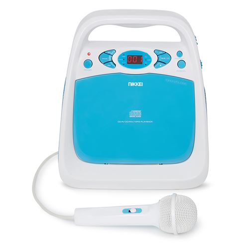 Karaoké set - NKS30BL Nikkei - Blanc et Bleu - Por enfants - Lecteur CD - USB - Radio FM