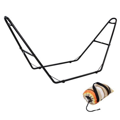 Avec support type-H Hauteur: Ajustable Marron Br/ésilien Capacit/é: Pour 2 personnes Todeco Lit Suspendu Coton Hamac