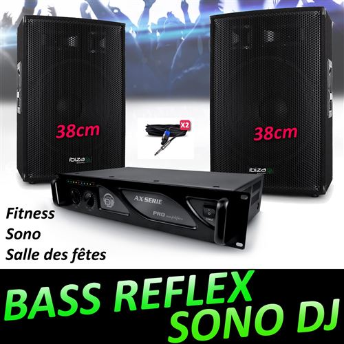 59 Sur Pack Sono Dj Animation Enceintes Disco15b Bass Reflex Cluster 2x700w Amplificateur Pro Mydj Ax 2000w Enceintes Baffle Et Amplis Top Prix Fnac