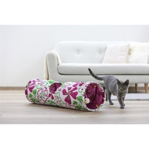 Kerbl - Tunnel pour chat Flower - 90 cm - Violet - Image 3