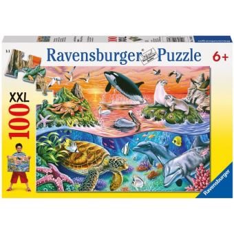 Puzzle xxl 100 pieces les animaux marins / ocean - dauphin - orque ...