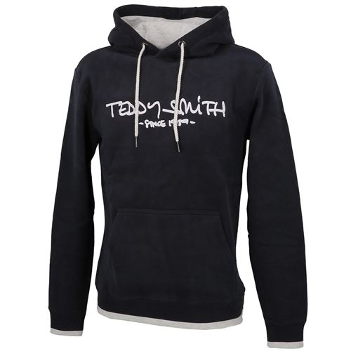 Sweat capuche hooded Teddy smith Siclass dk navy cap sweat Bleu marine / bleu nuit Taille : M rèf : 19396