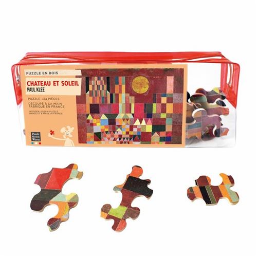 Puzzle 24 pièces CHATEAU ET SOLEIL Puzzle Michele Wilson Multicolore