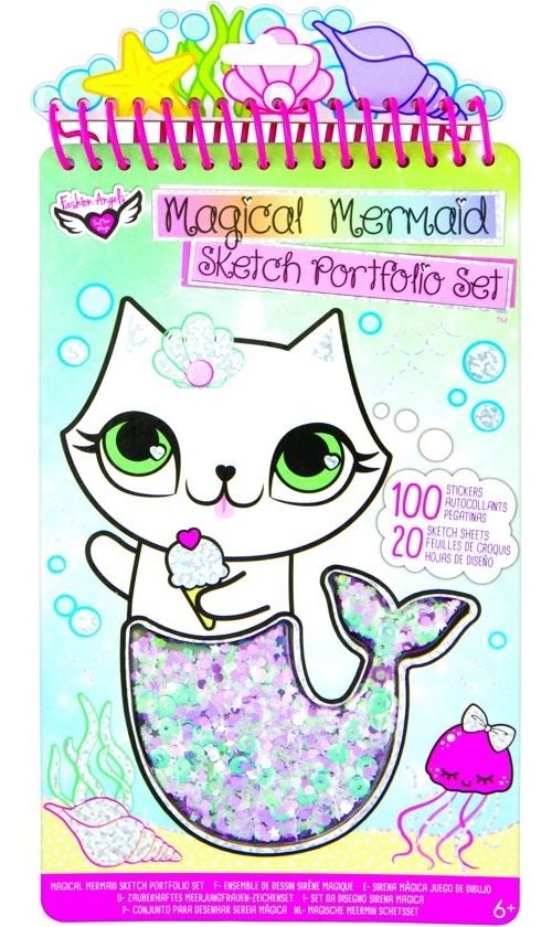Crayola Fashion Angels livre d'autocollants couleur Sirène 120 pièces