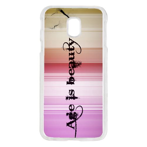 Coque L'age Est La Beauté Art Graphique Compatible Galaxy J7 2017 Transparent