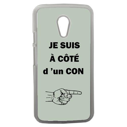 Coque Con Sur Fond Vert Pastel Compatible Motorola Moto G2 Transparent