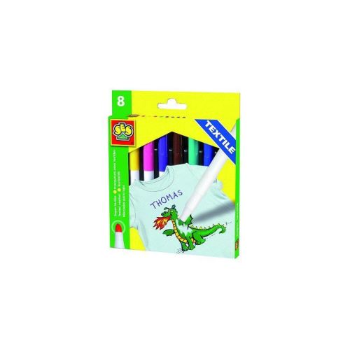 Crayons - 8 feutres pour textiles