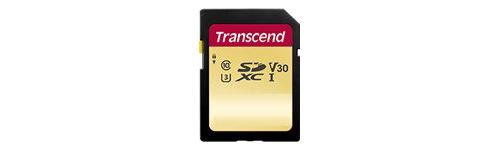 Transcend 500S - Carte mémoire flash - 128 Go - Video Class V30 / UHS-I U3 / Class10 - SDXC UHS-I