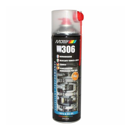 Degrippant refroidisseur de piece motip m306 (debloque les assemblages par baisse soudaine de temperature -50°c) (spay 500ml)